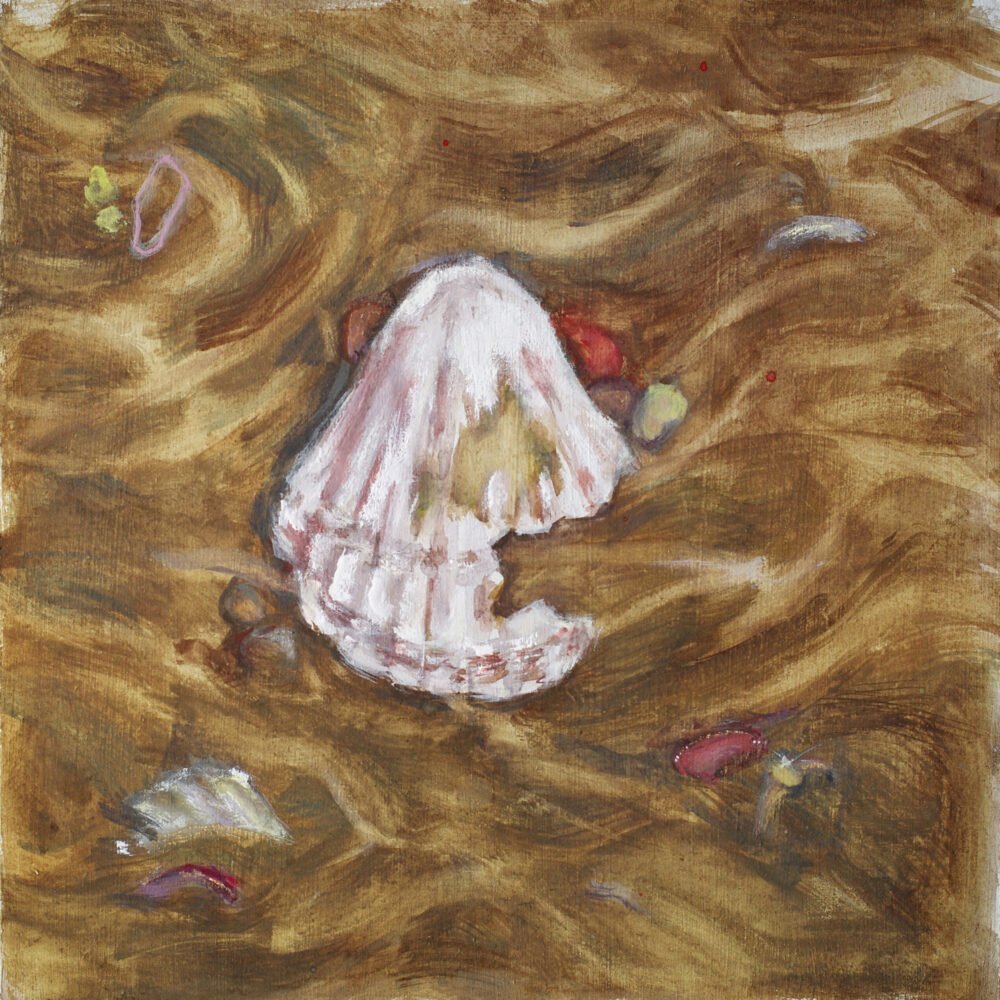 Touching grass exept it's sand